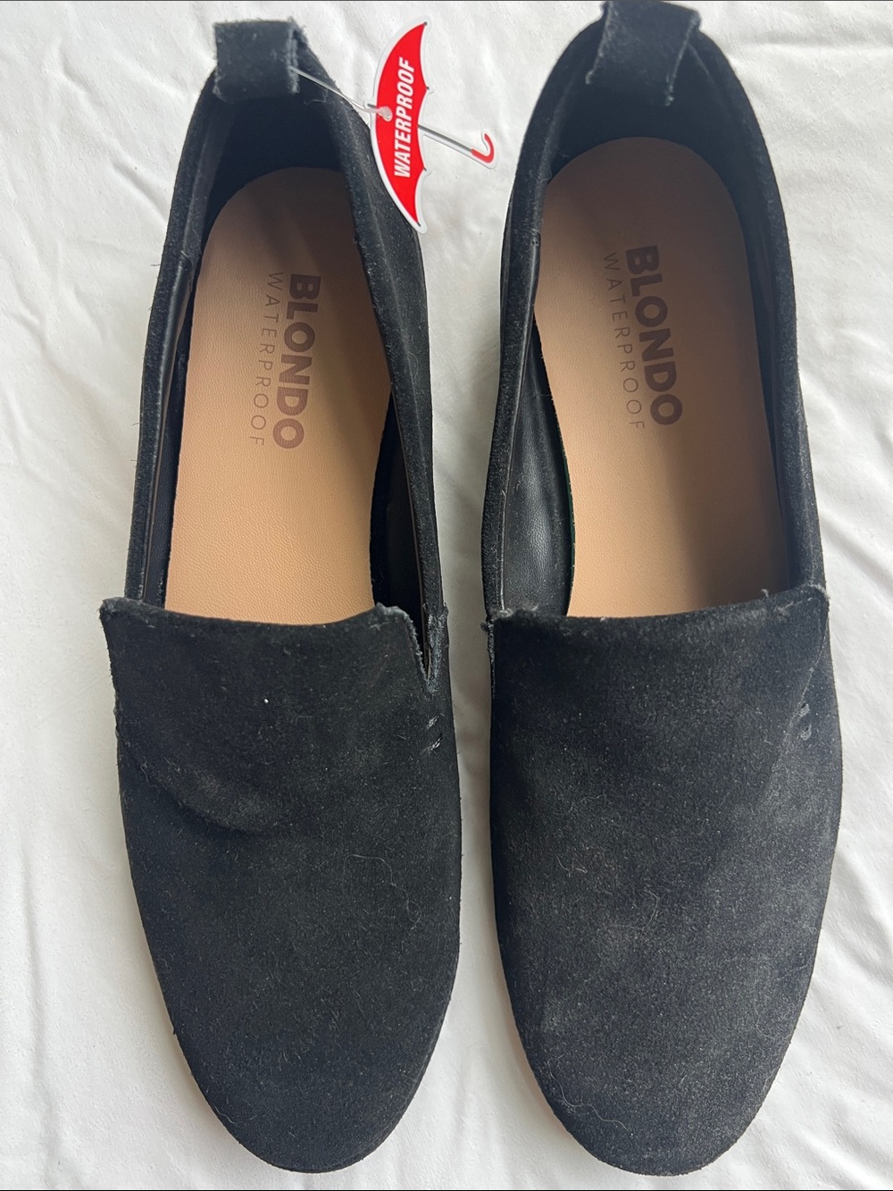 Blondo Men's Black Slip-On Loafers - Suede Finish